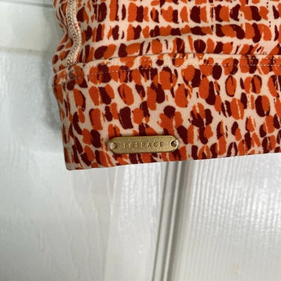 L*SPACE Set Do The Twist Sports Bra Carter Bike Short Wild Bunch Size XS Orange - Picture 8 of 16